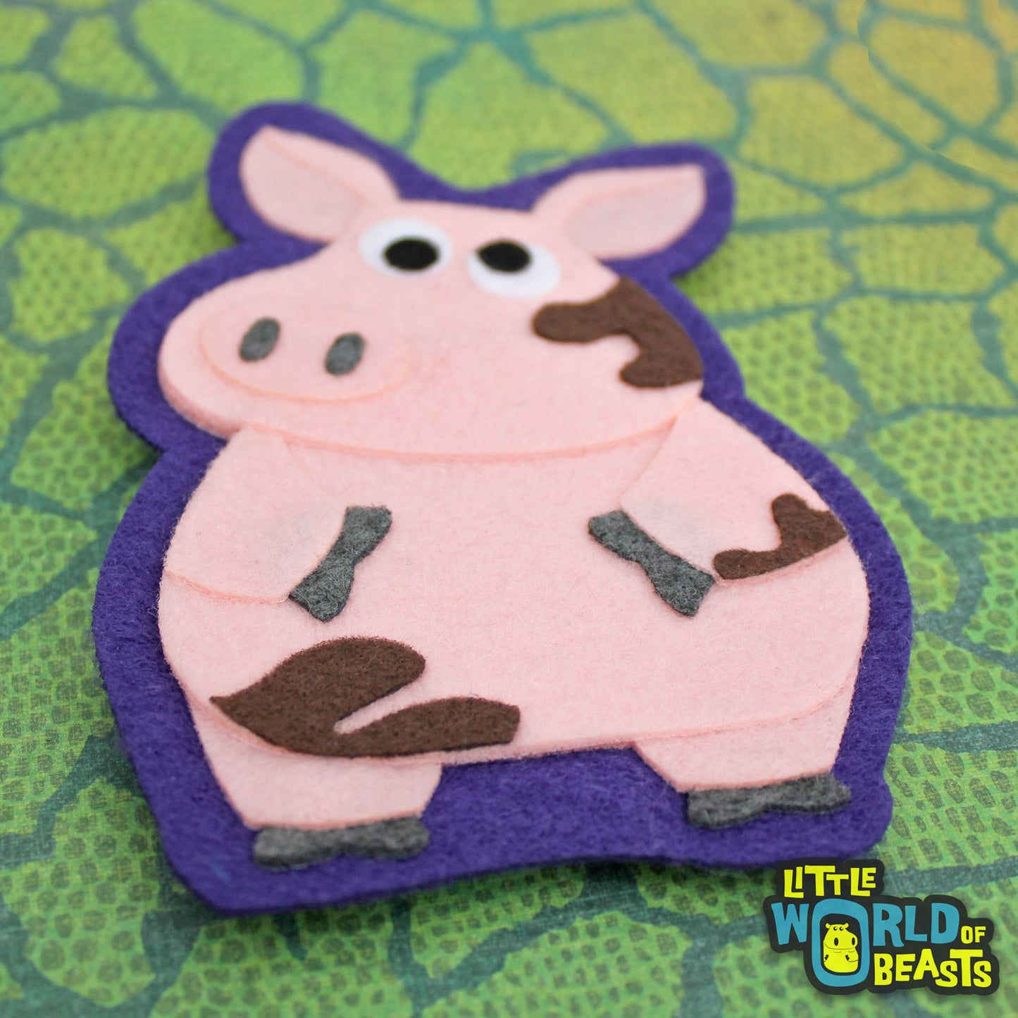 Sir Francis the Pig - Iron On or Sew On Patch - Little World of Beasts
