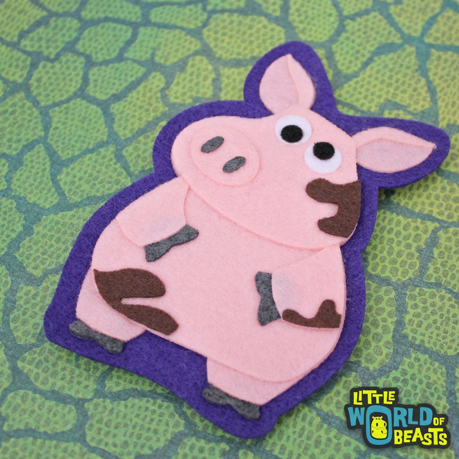 Pig - Felt Animal Patch