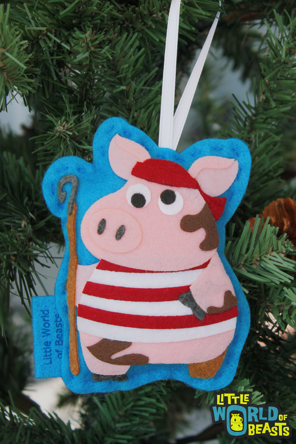 Pirate Pig Ornament