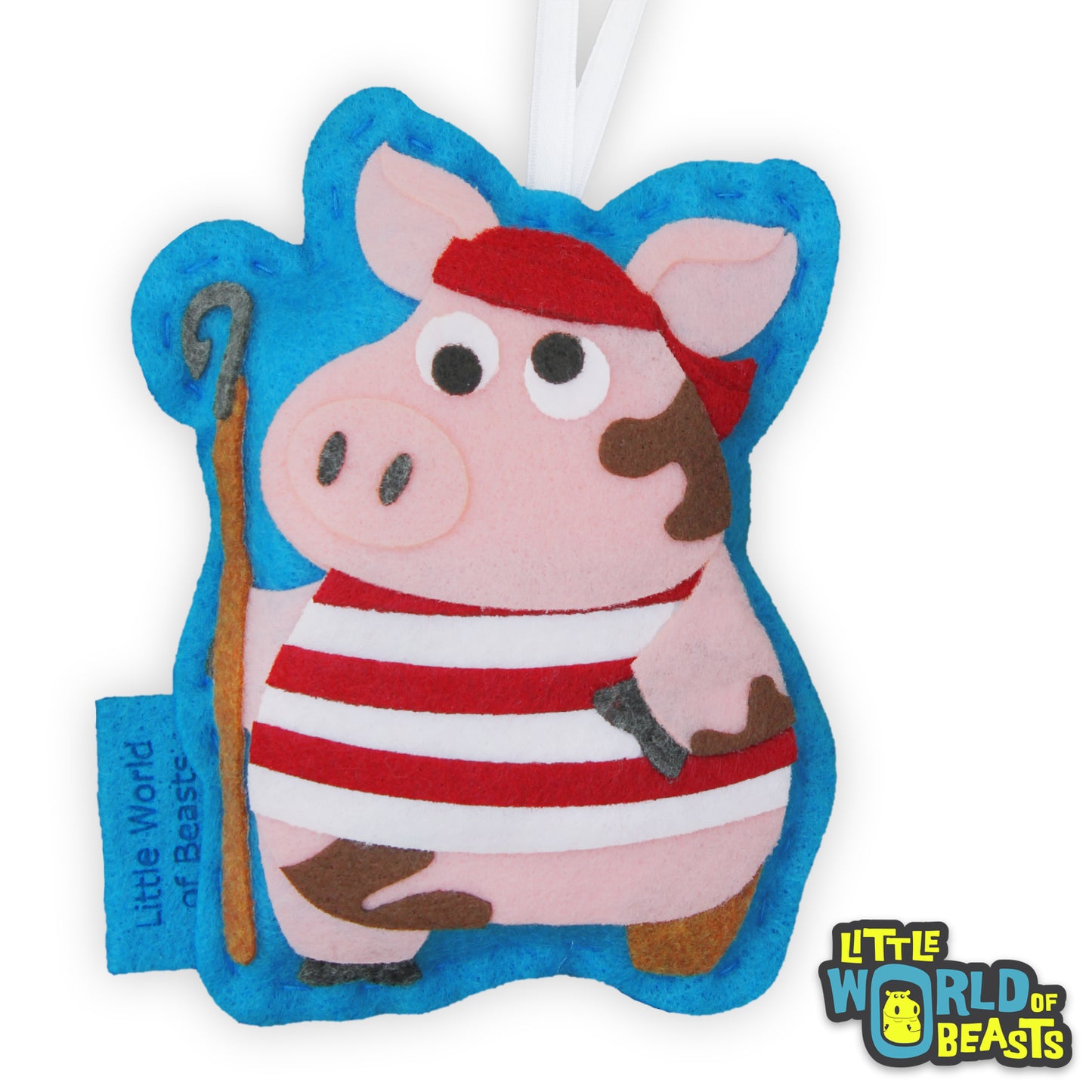 Pirate Pig Ornament