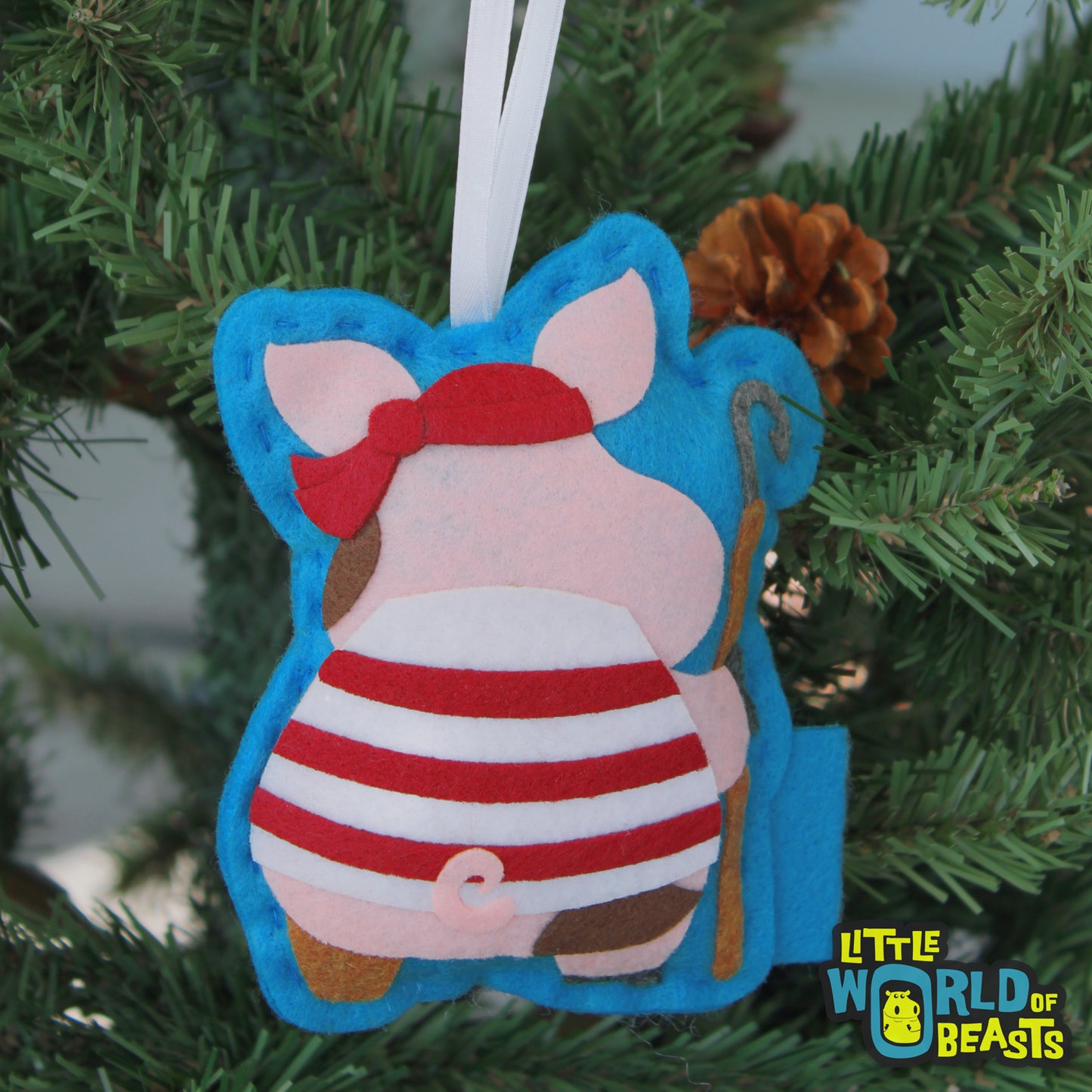 Pirate Pig Ornament