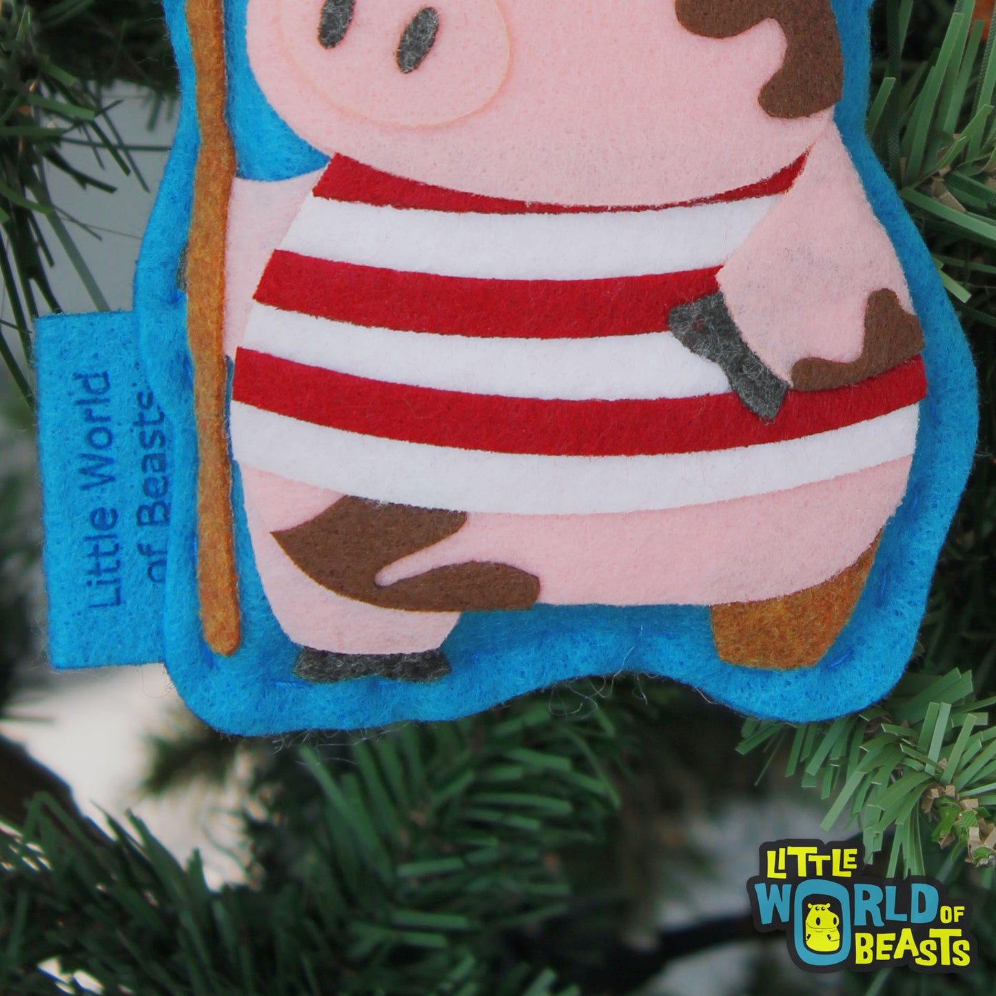 Pirate Pig Ornament