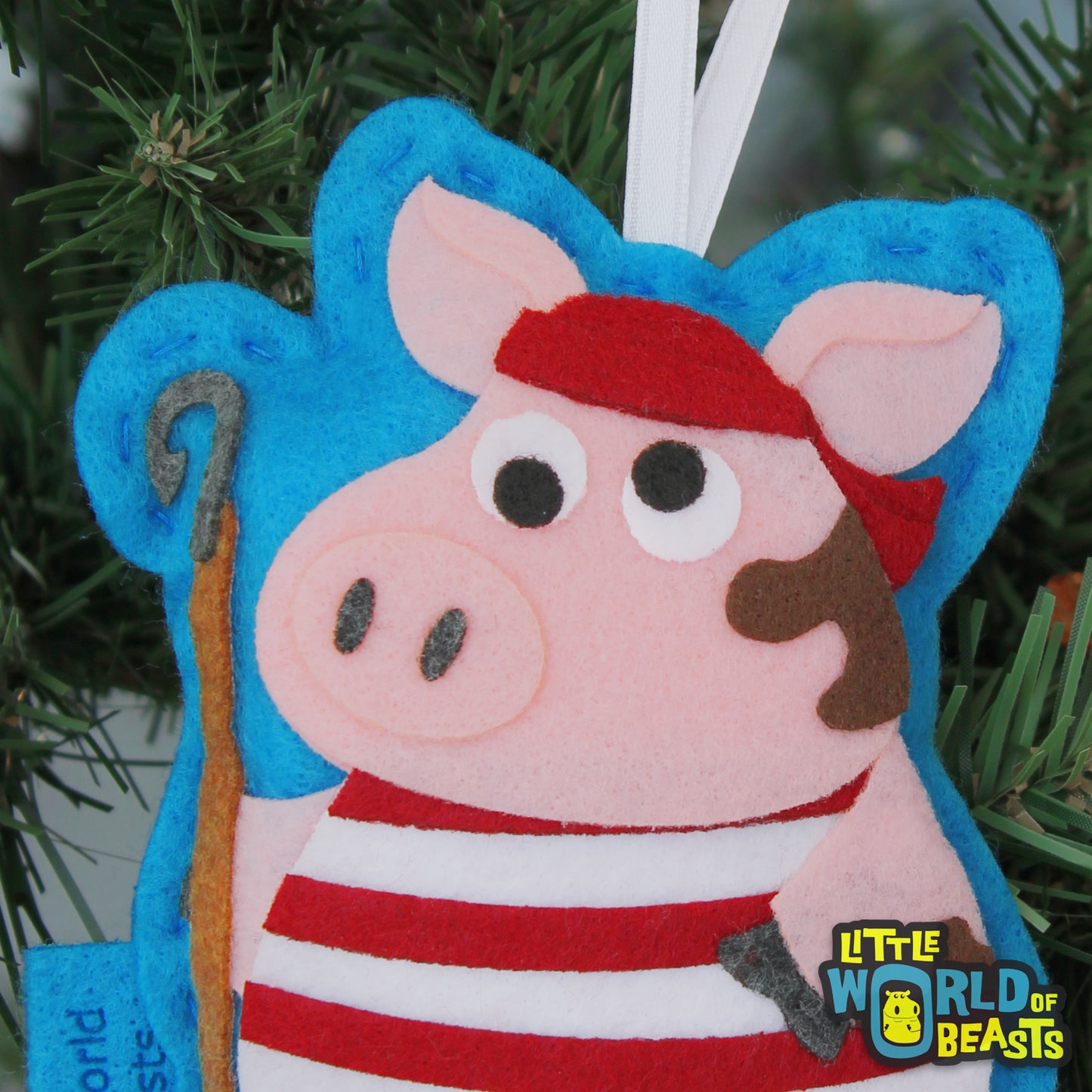 Pirate Pig Ornament