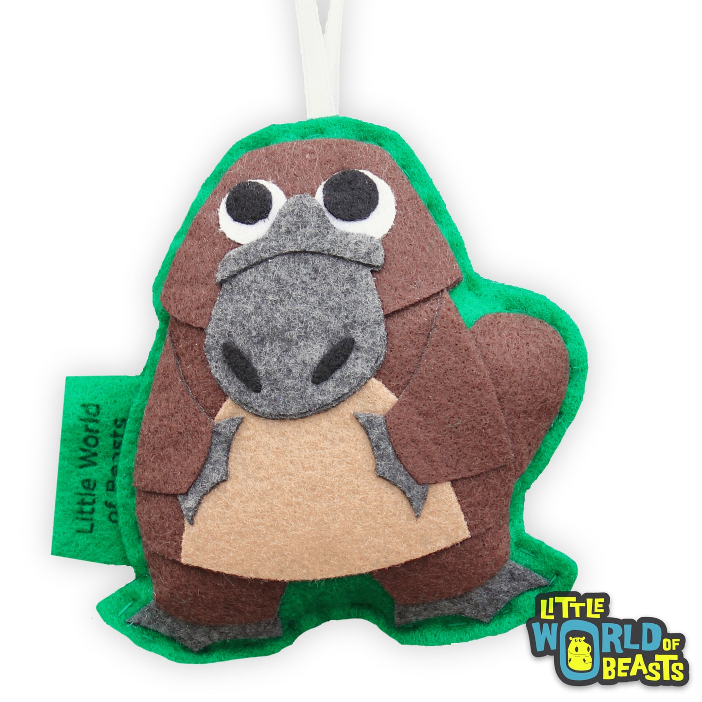 Australian Animal  - Platypus Felt Ornament 