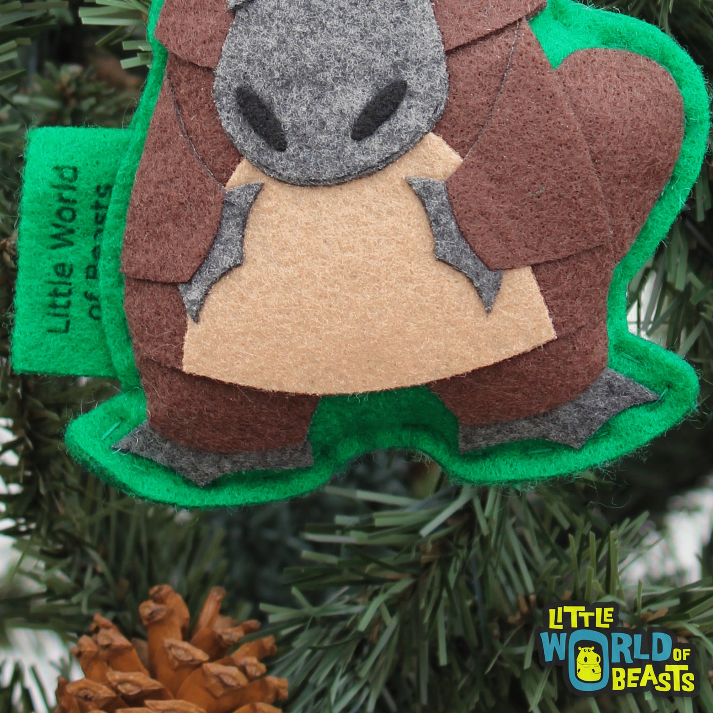 Platypus Felt Christmas Ornament