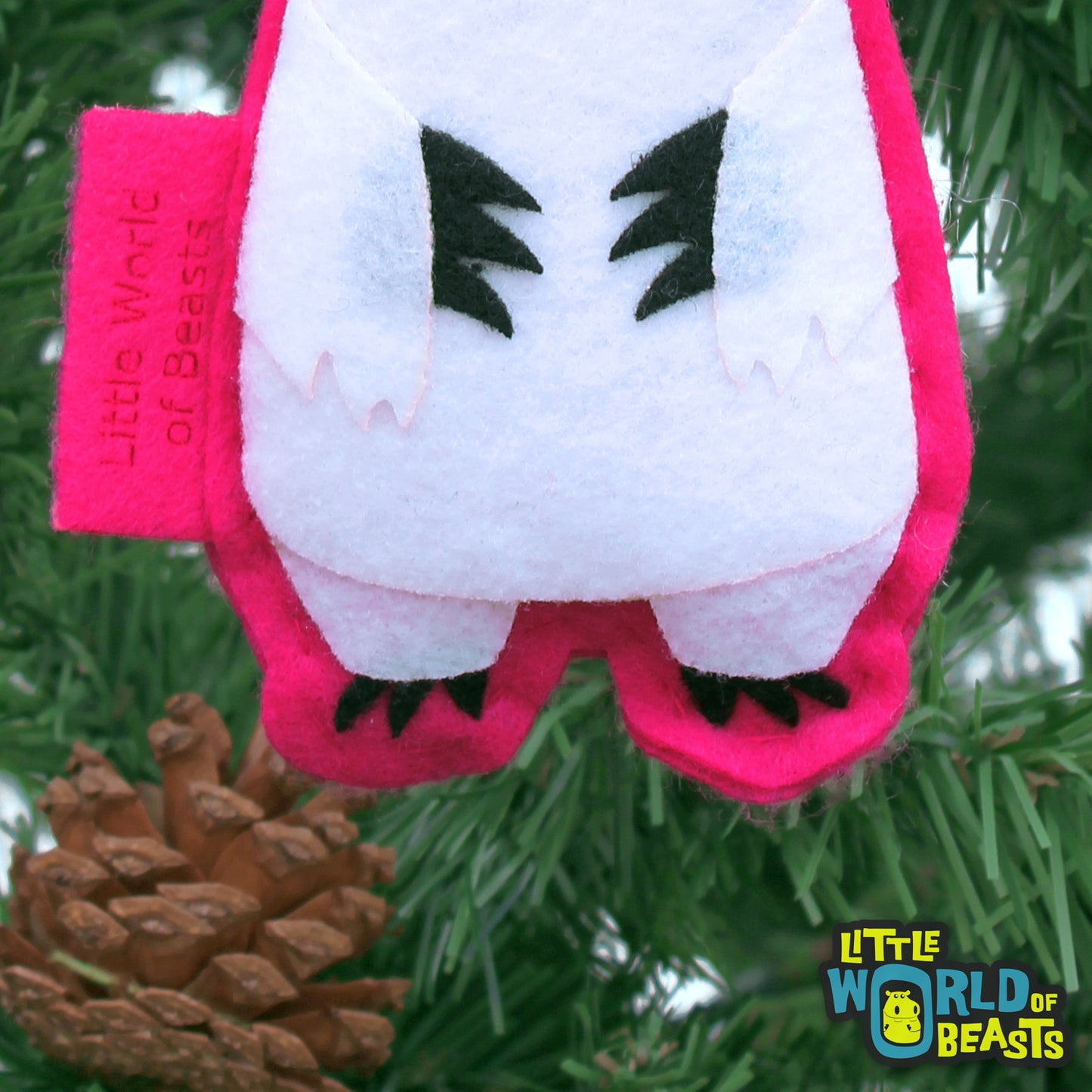 Polar Bear- Felt Christmas Ornament