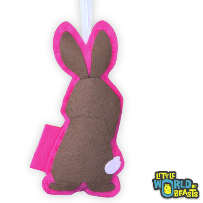 Rabbit - Felt Ornament - Easter