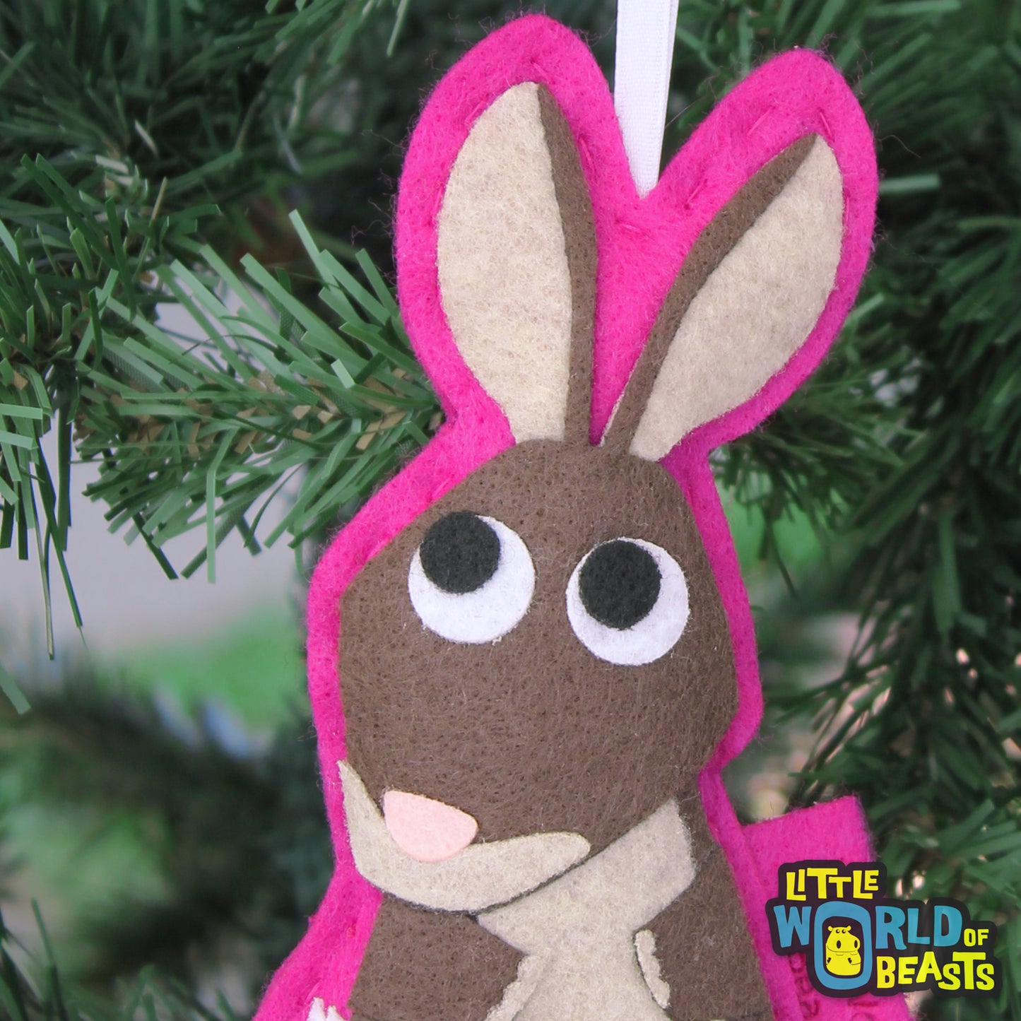 Rabbit - Felt Ornament - Easter