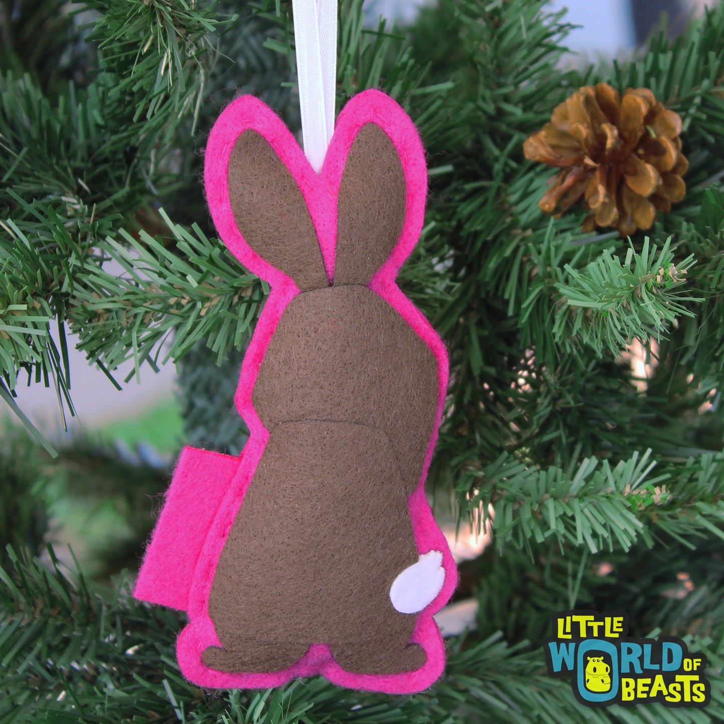 Rabbit - Felt Ornament - Easter