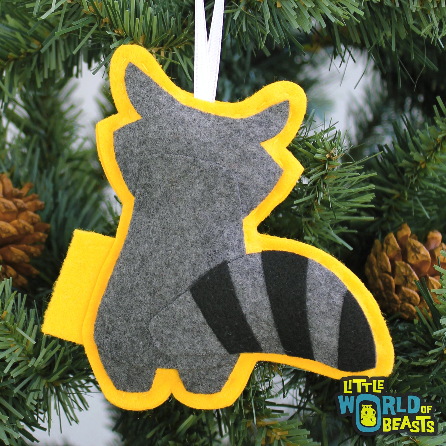 Felt Christmas Ornament - Trash Panda - Raccoon