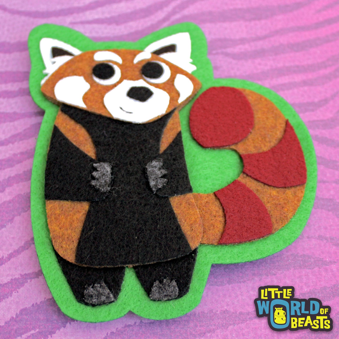 Red Panda Felt Animal Applique