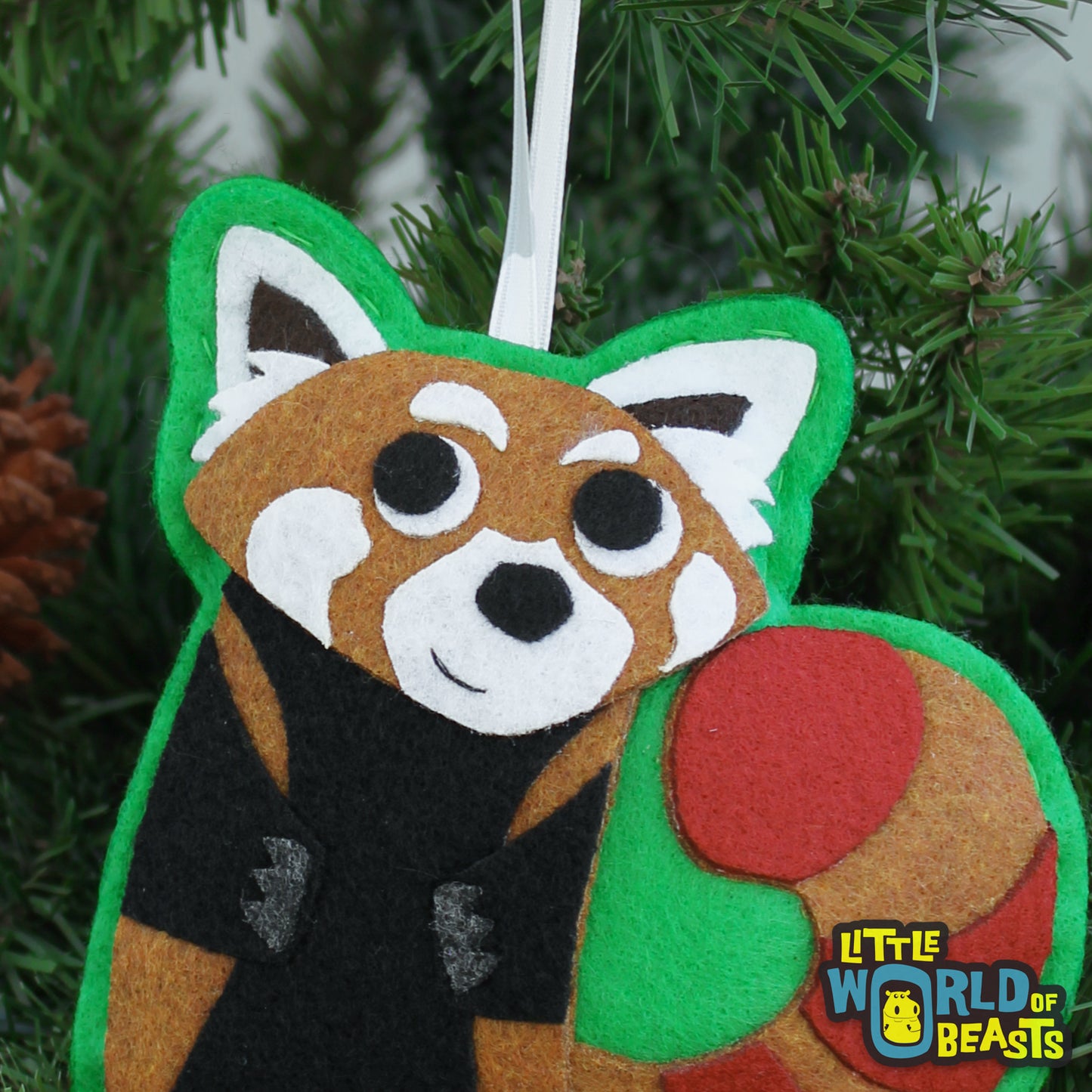 Red Panda  - Felt Ornament