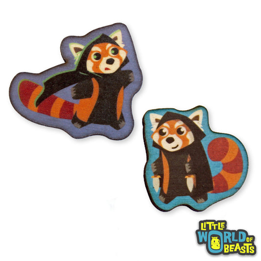 Red Panda Rogue - Wooden Pin