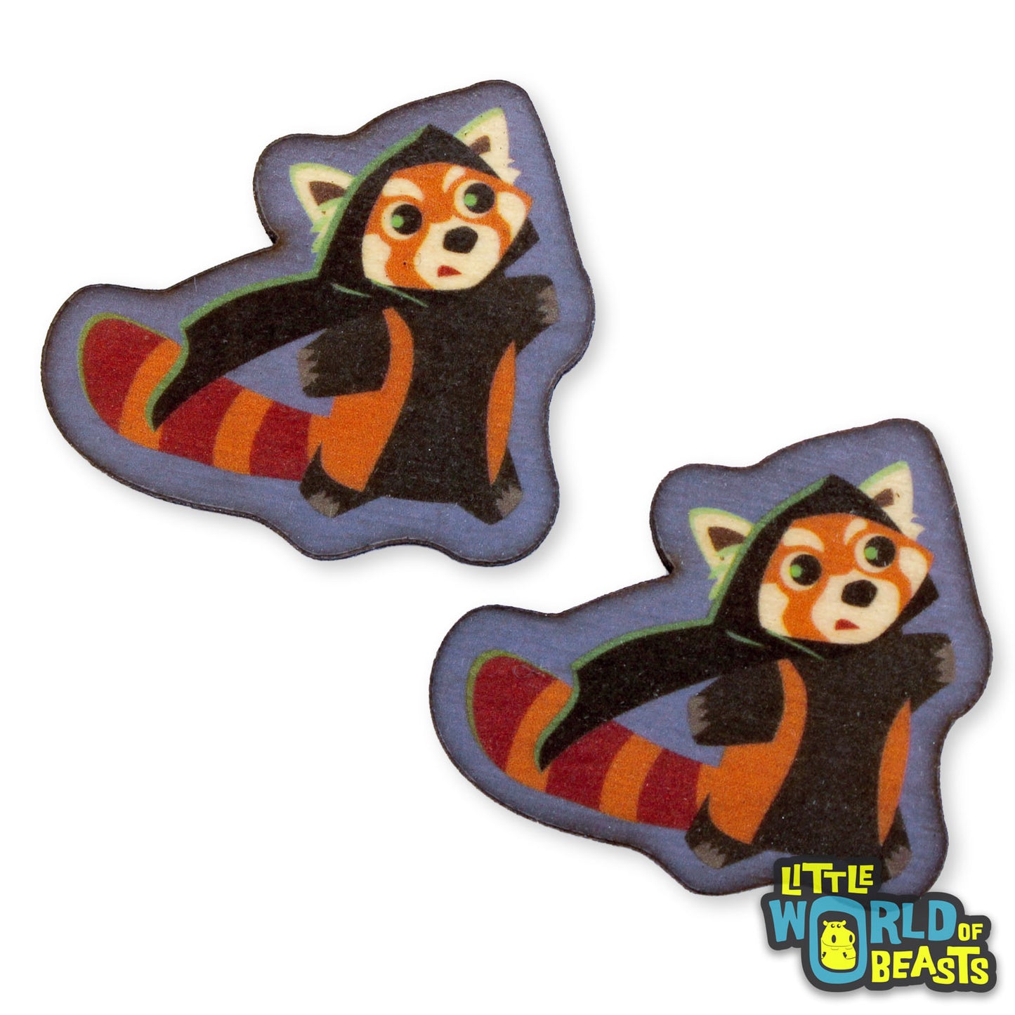 Red Panda Rogue - Wooden Pin