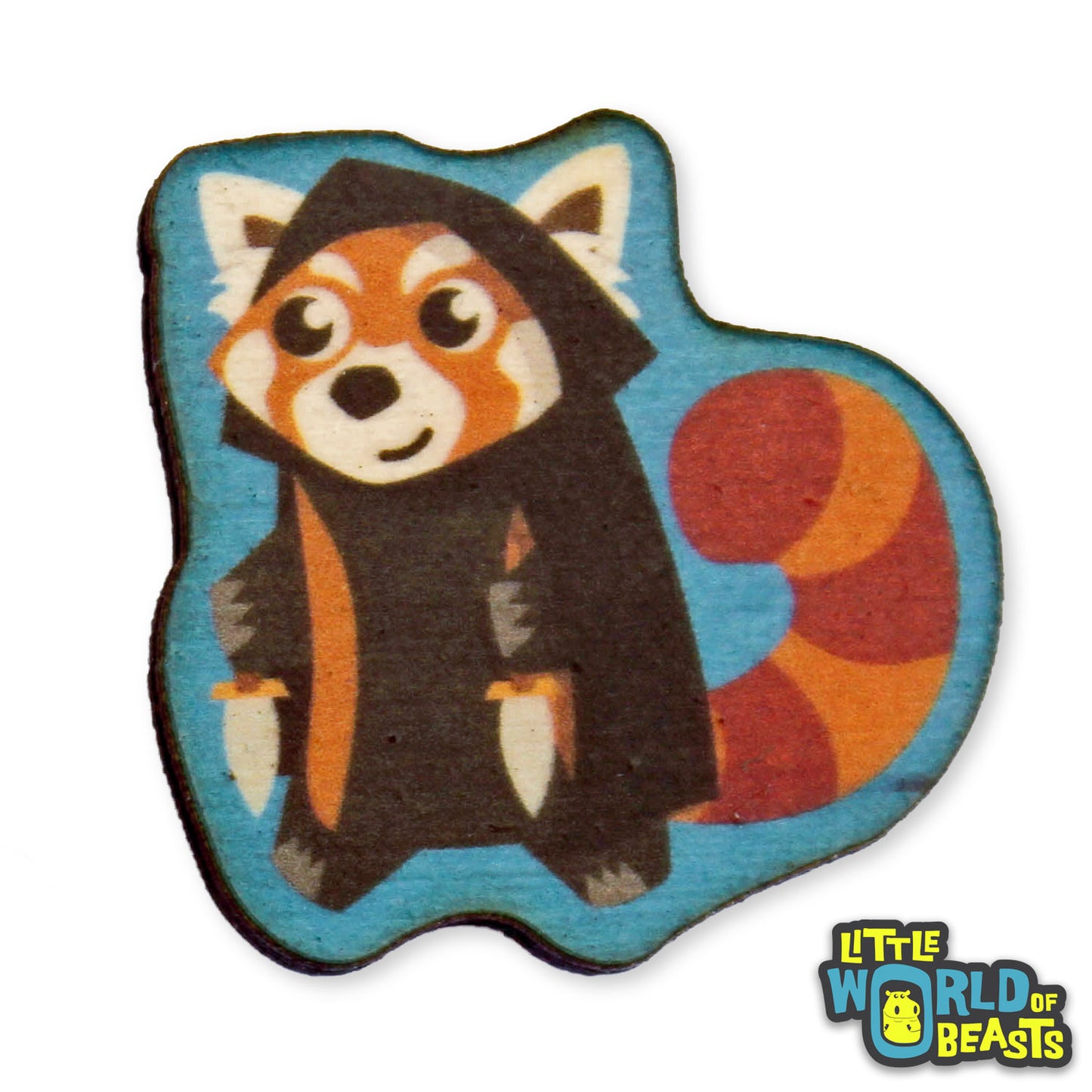 Red Panda Rogue - Wooden Pin