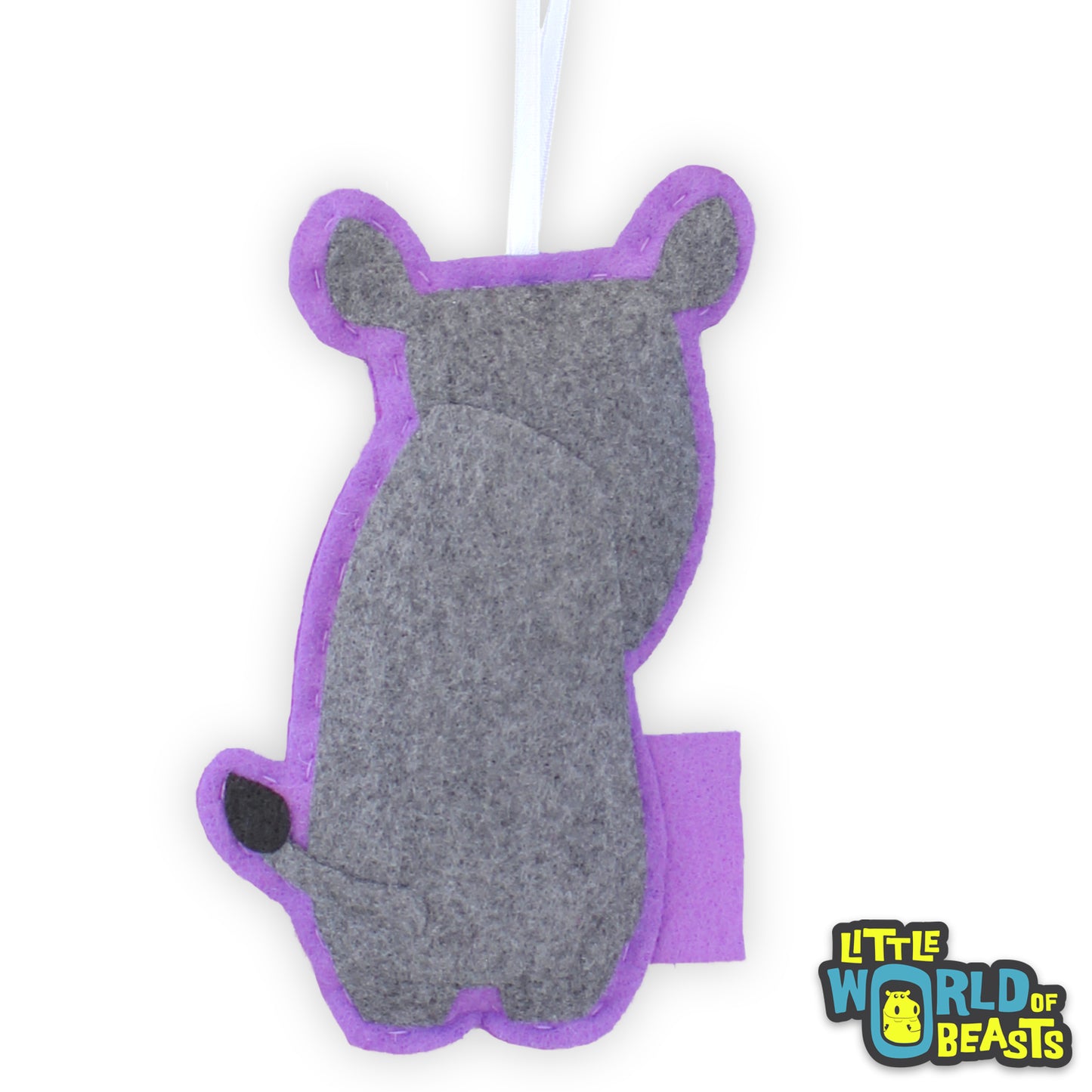 Rhino - Felt Animal Ornament