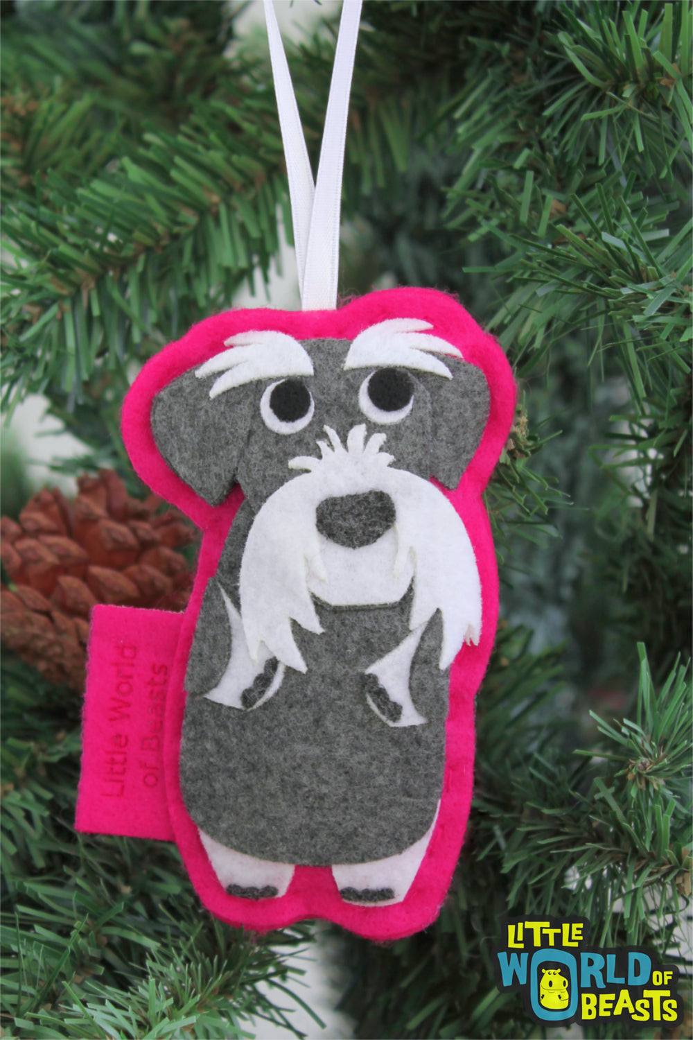 Schnauzer Ornament - Felt