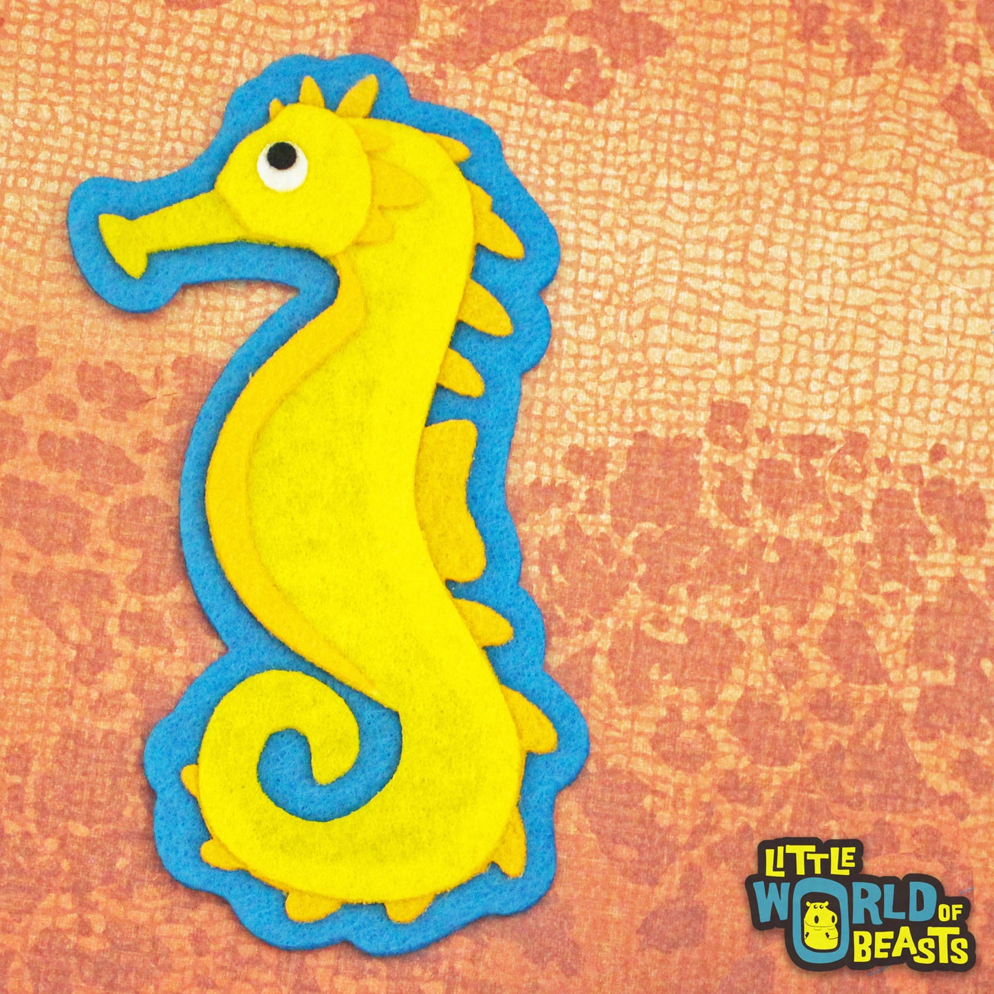 Sea Horse - Felt Animal Patch