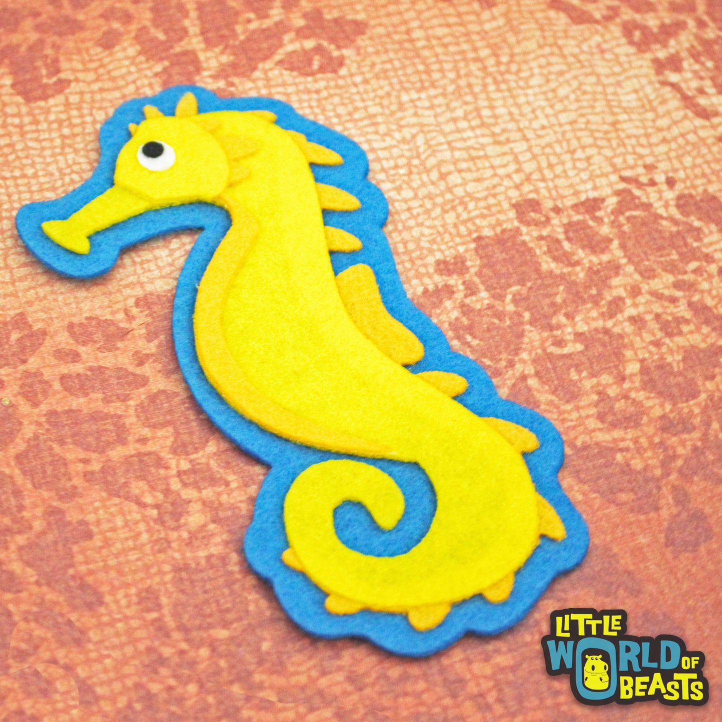 Sea Horse - Felt Animal Applique