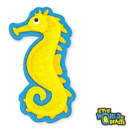 Archibald the Sea Horse Patch - Iron On or Sew On