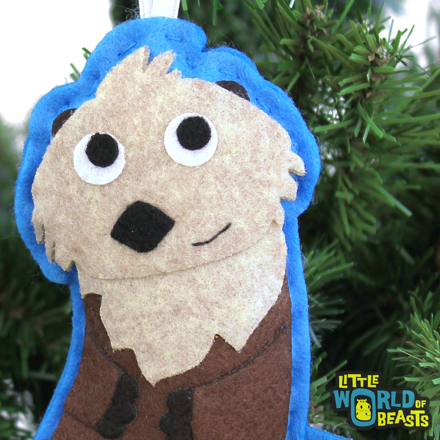 Little World of Beasts - Sea Otter Felt Ornament