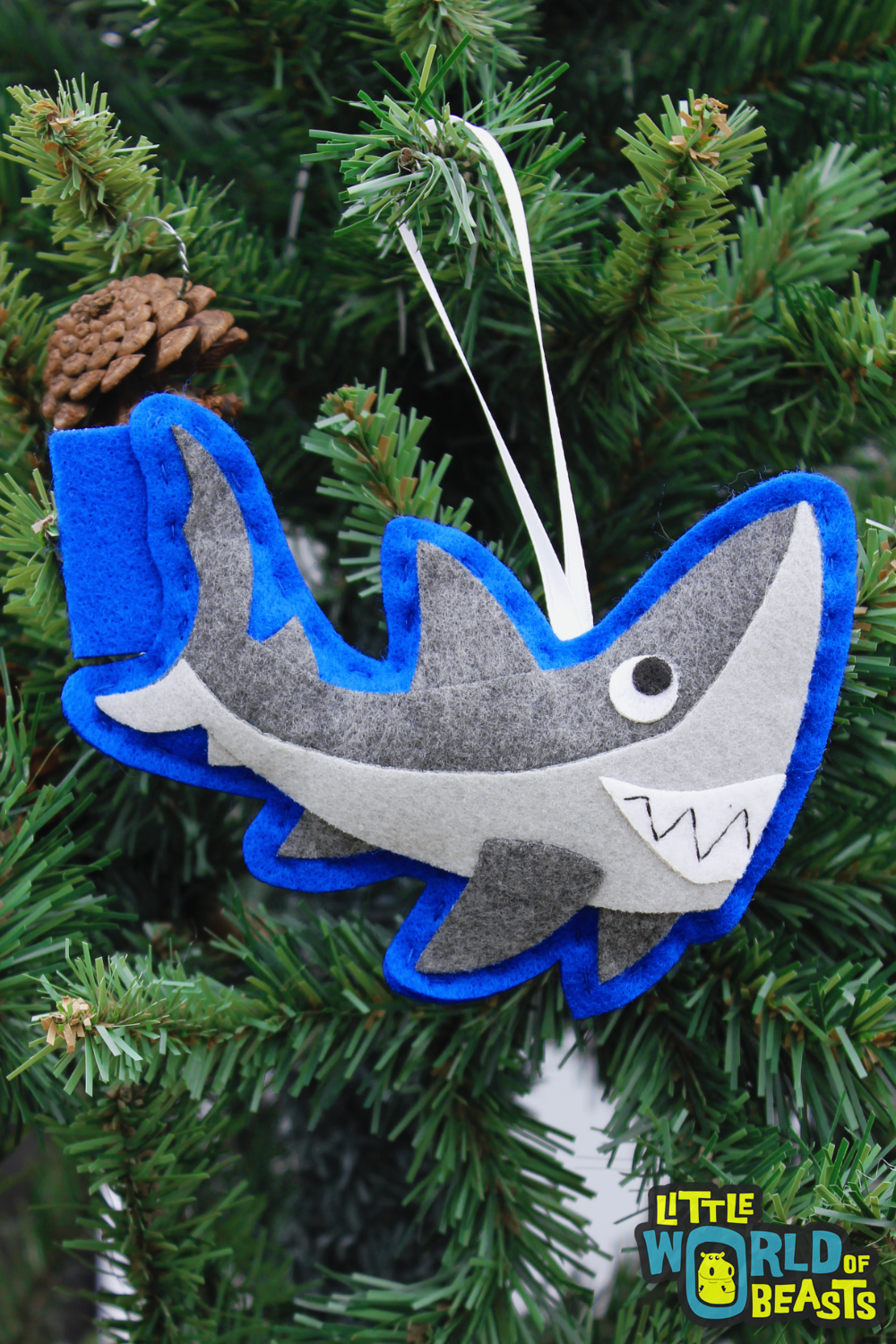 Shark Christmas Ornament