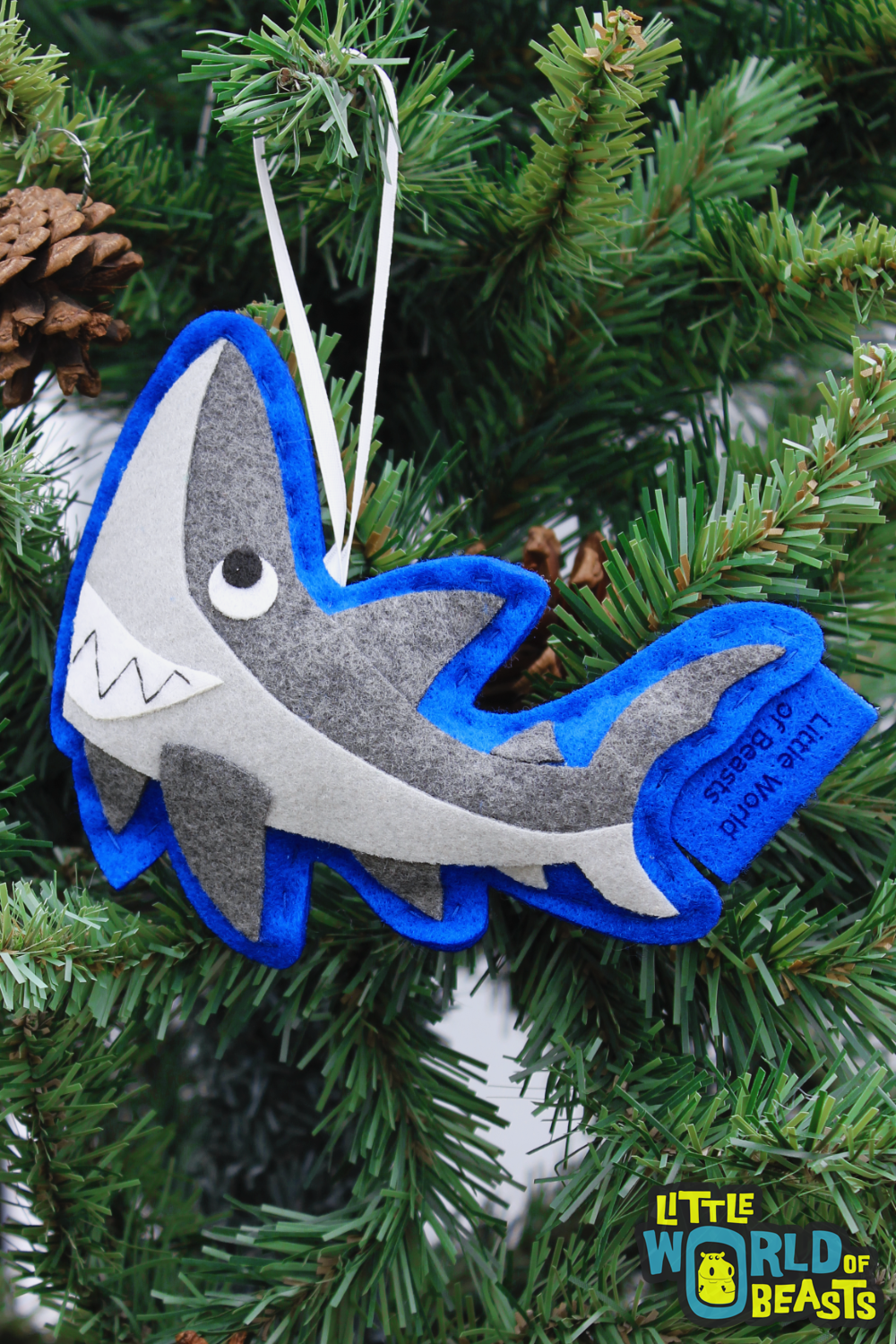 Personalized Great White Shark Ornament