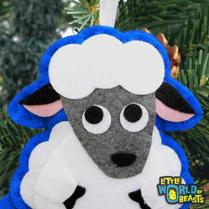 Sheep - Felt Christmas Ornament