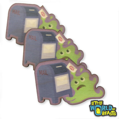 Green Slime Votes- Wooden Pin