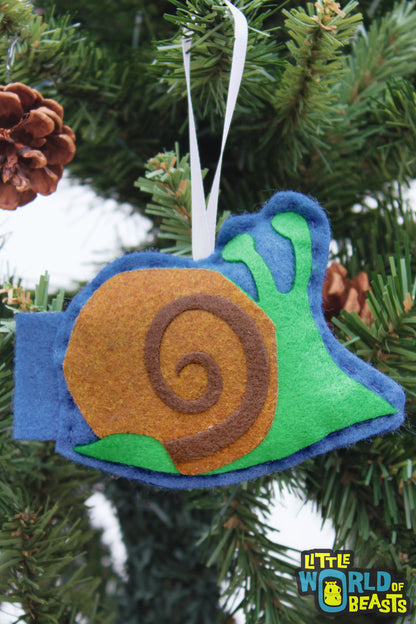 Snail - Felt Ornament