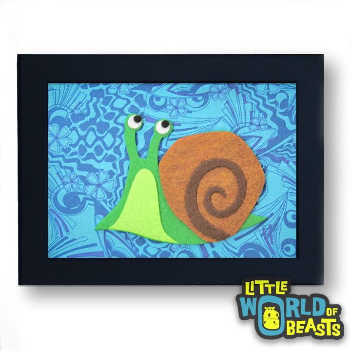 Snail - Felt Animal - Kid's Room Decor