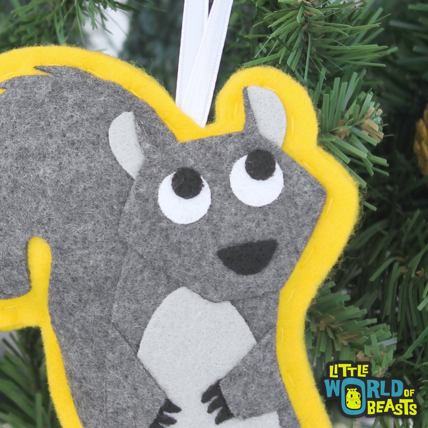 Squirrel Felt Ornament - Little World of Beasts