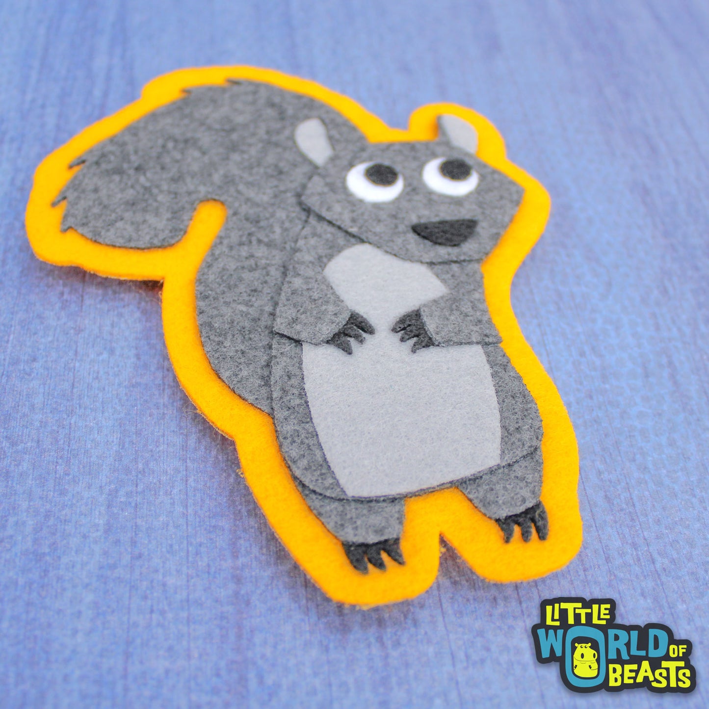 Greta the Squirrel Patch - Sew on or Iron on Woodland Applique 