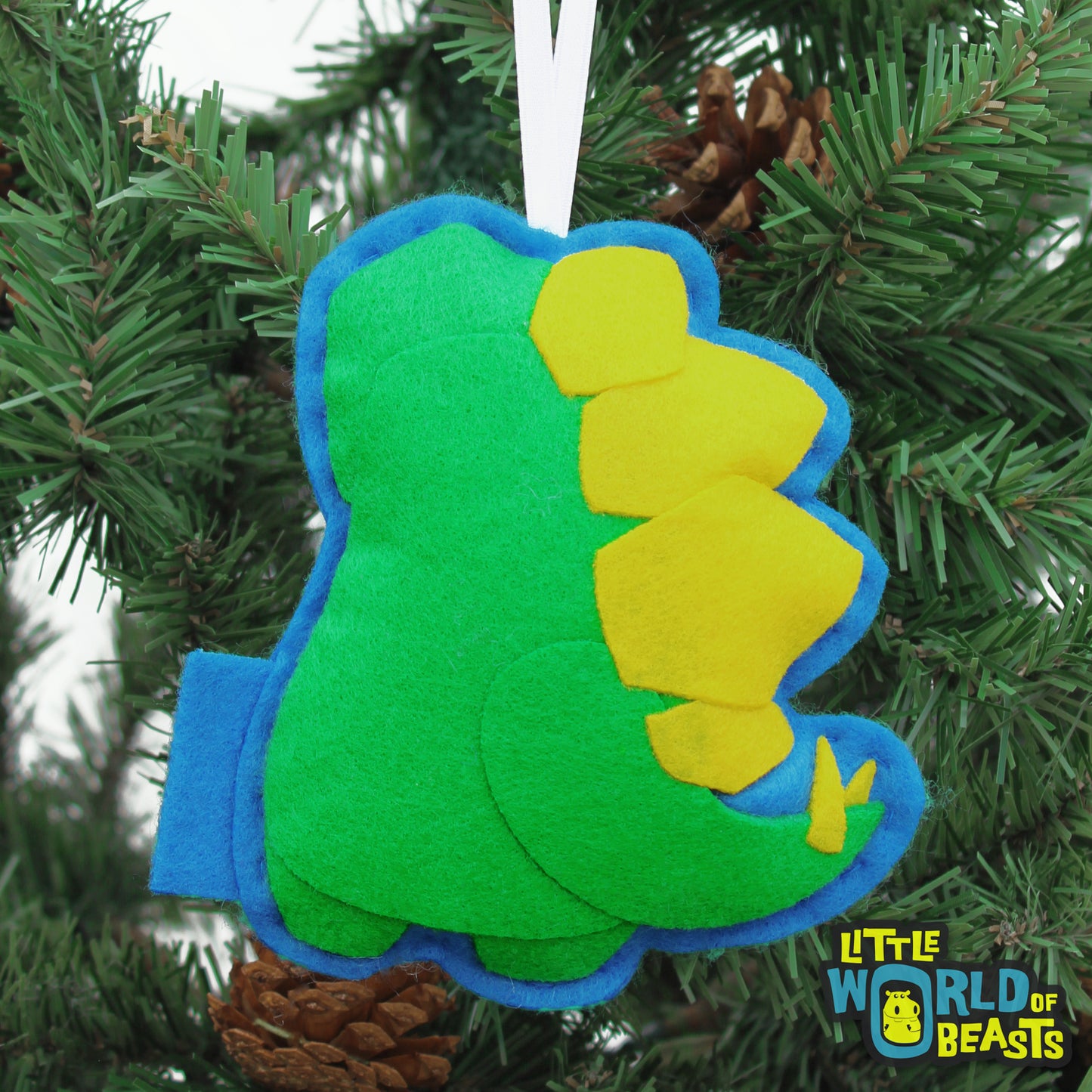 Stegosaurus - Felt Christmas Ornament