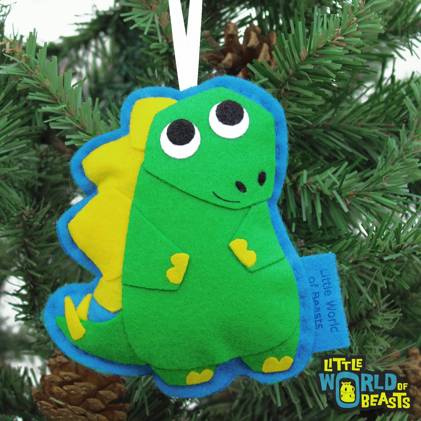 Little World of Beasts - Stegosaurus Felt Ornament