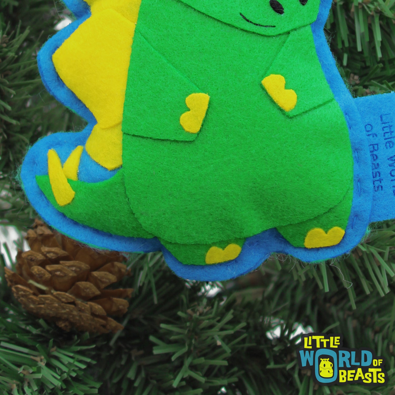 Stegosaurus - Felt Christmas Ornament
