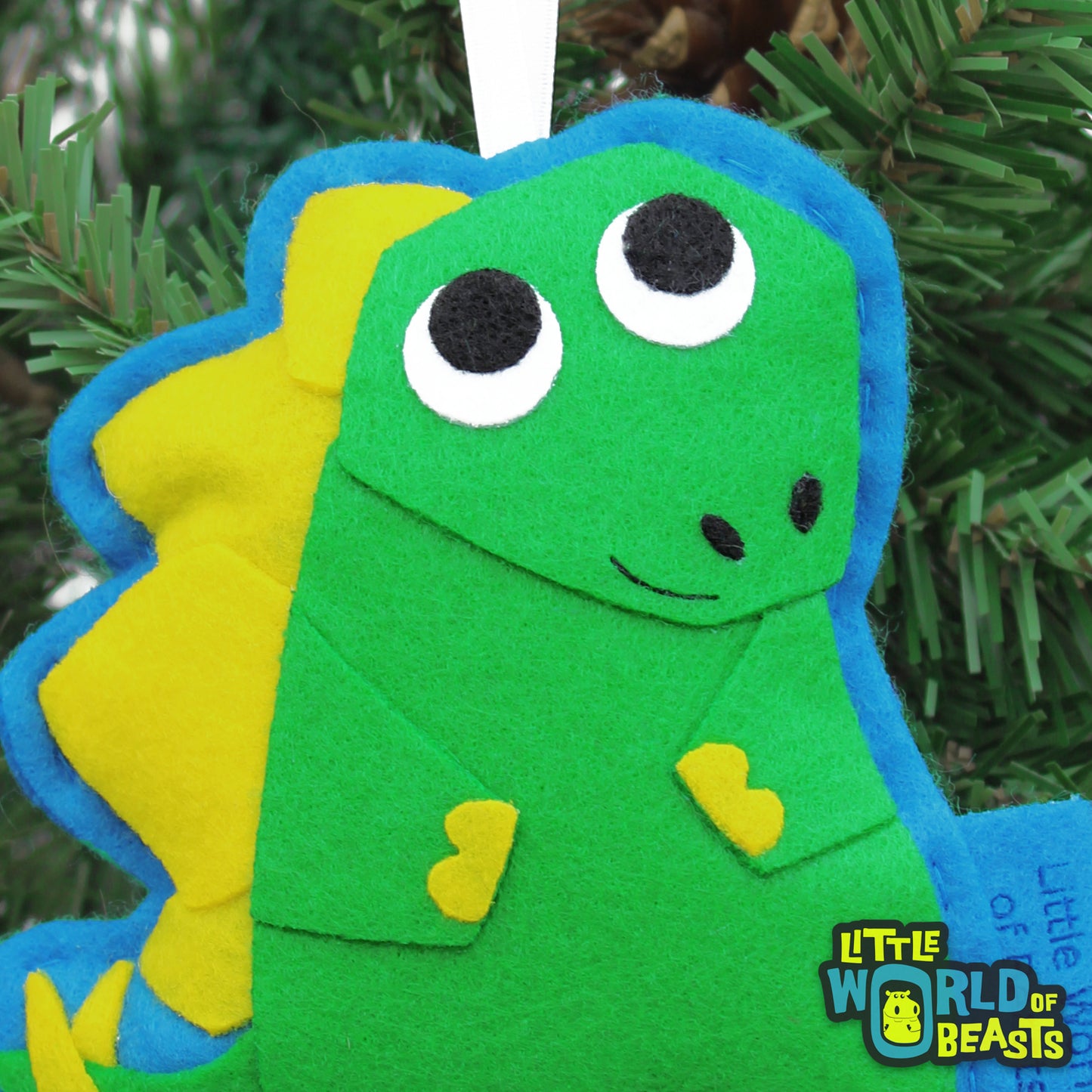 Stegosaurus Felt Ornament - Little World of Beasts 