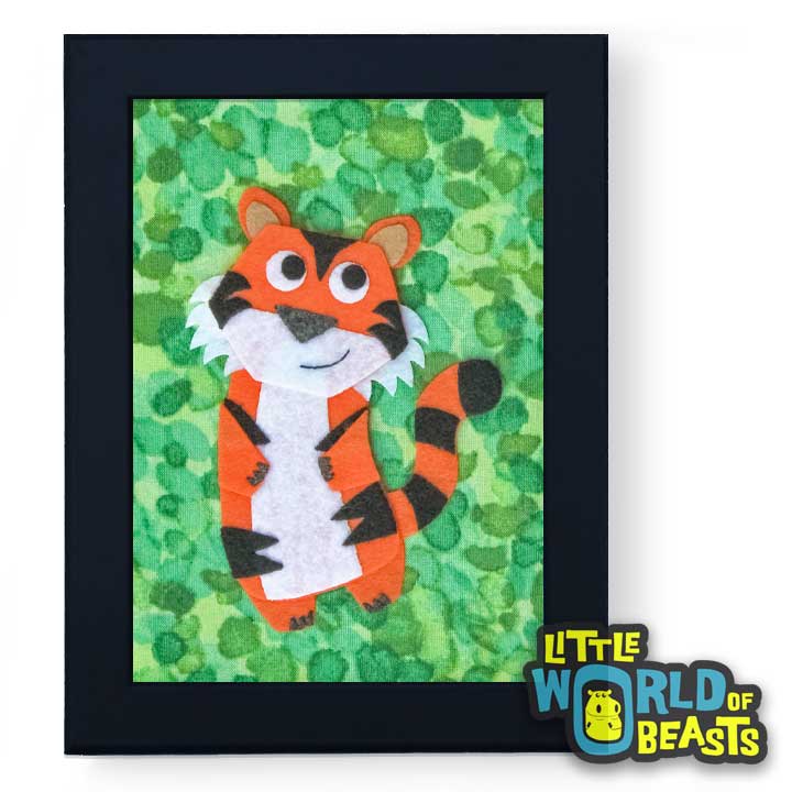Kiki the Tiger Framed Nursery Art