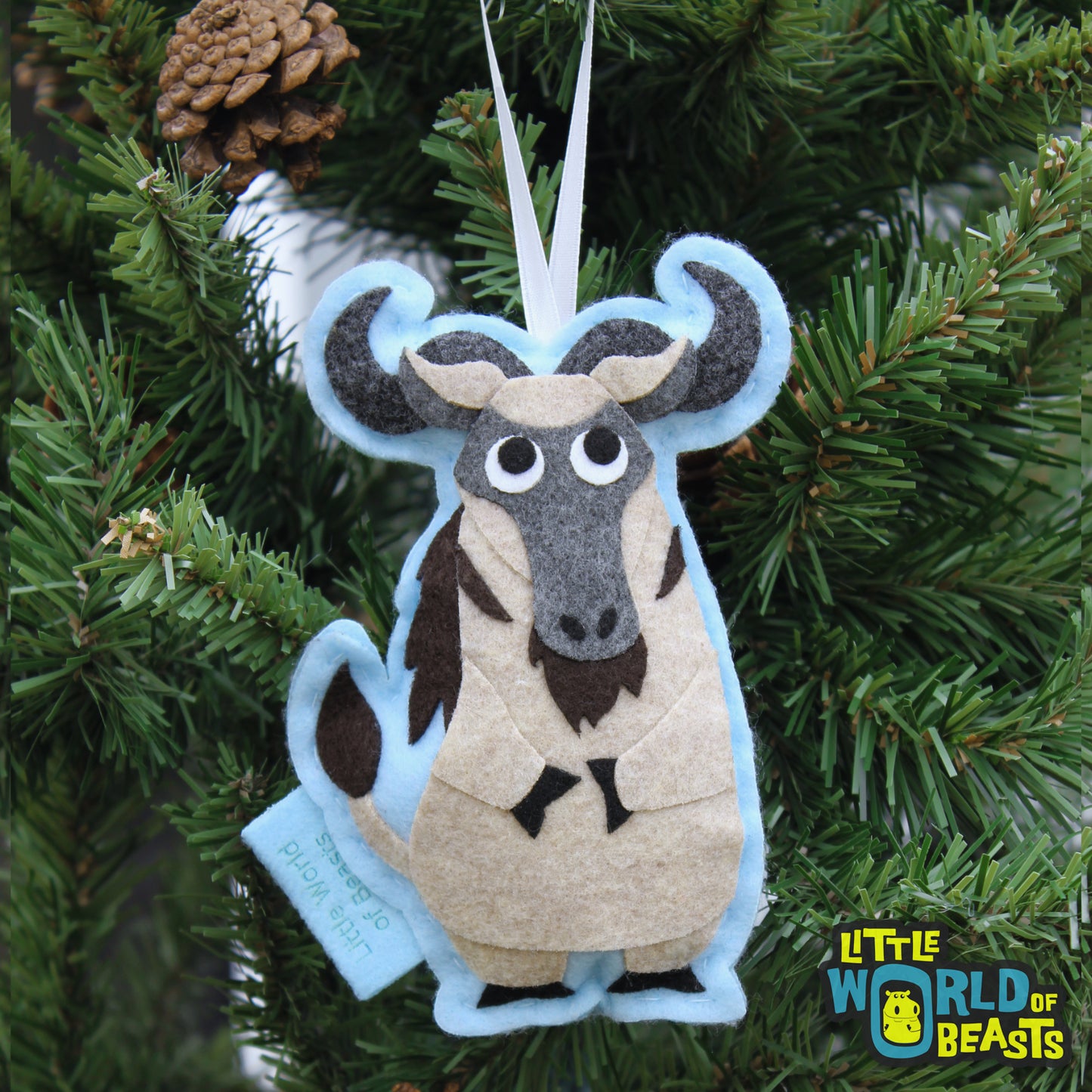 Personalized Wildebeest Ornament