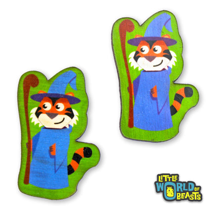 Wizard Tiger - Adventure Beast Wooden Pin (2 Styles)