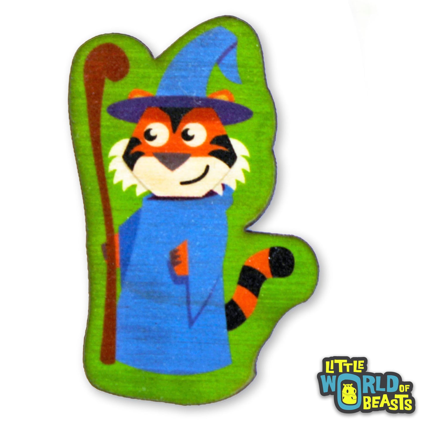 Wizard Tiger - Adventure Beast Wooden Pin (2 Styles)