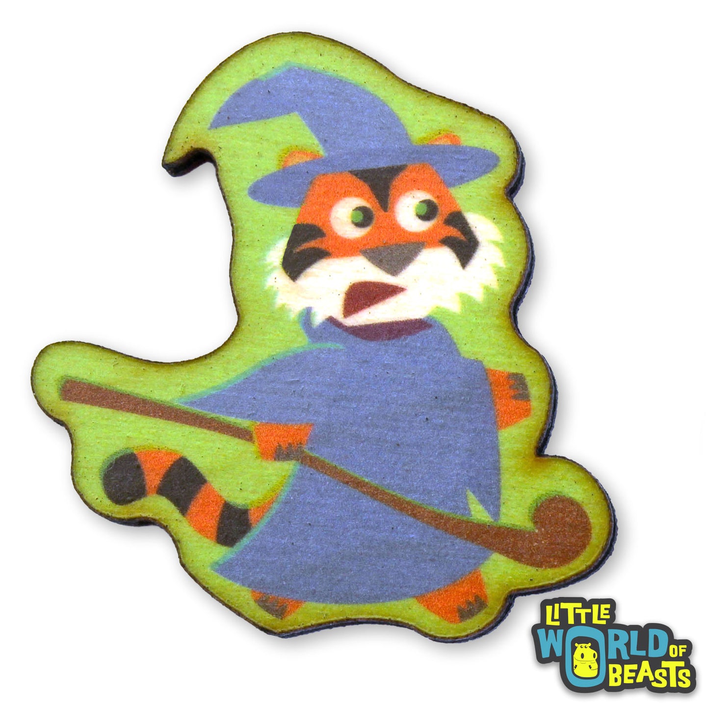 Wizard Tiger - Adventure Beast Wooden Pin (2 Styles)