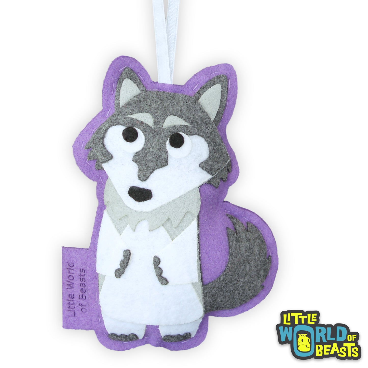 Wolf -Felt Animal Ornament