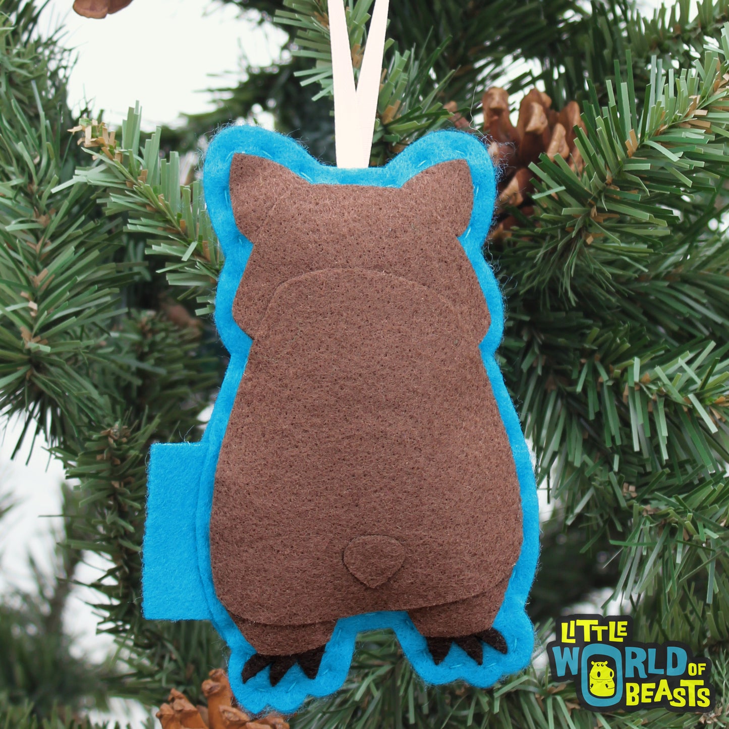 Wombat - Felt Christmas Ornament