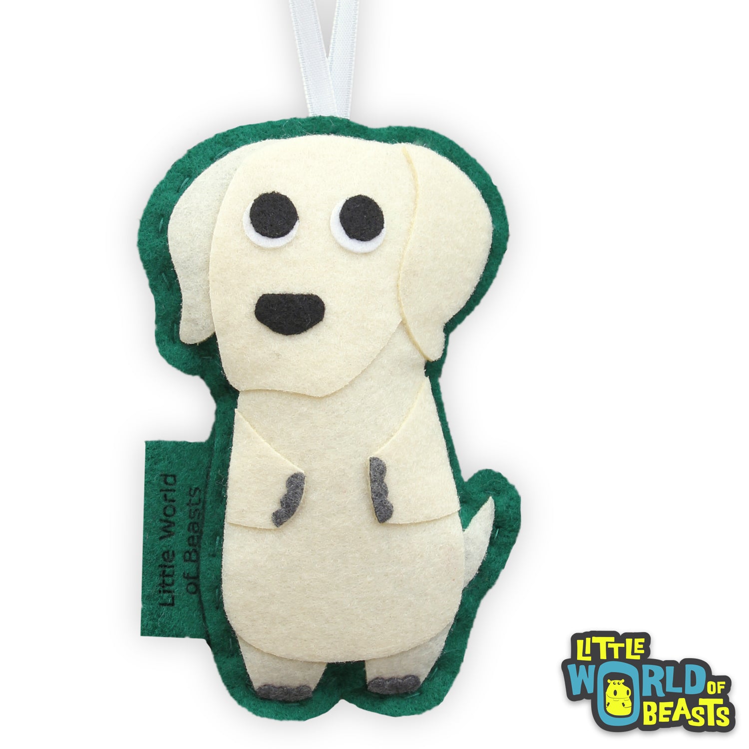Personalized Dog Ornament - Yellow Lab