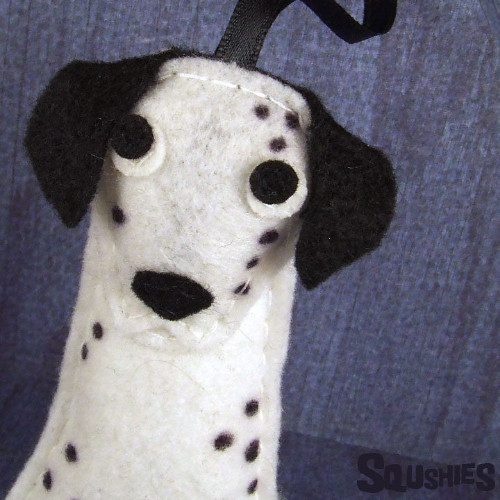 Felt Dog - Dalmatian Christmas Ornament