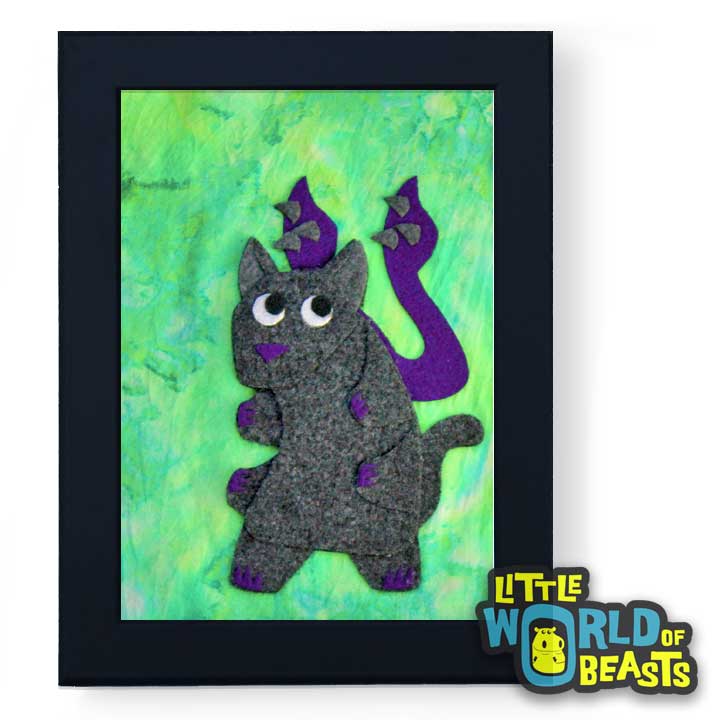 Displacer Beast - Felt Monster Art - Little World of Beasts