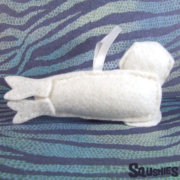  Harp Seal Ornament - Back