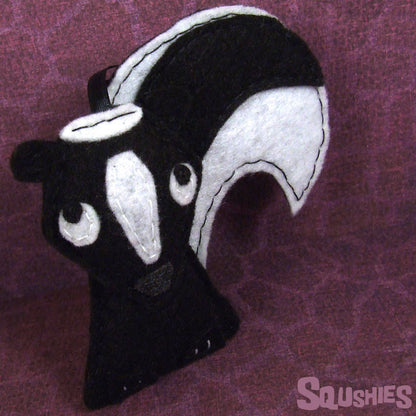 Handmade Felt Animal - Skunk