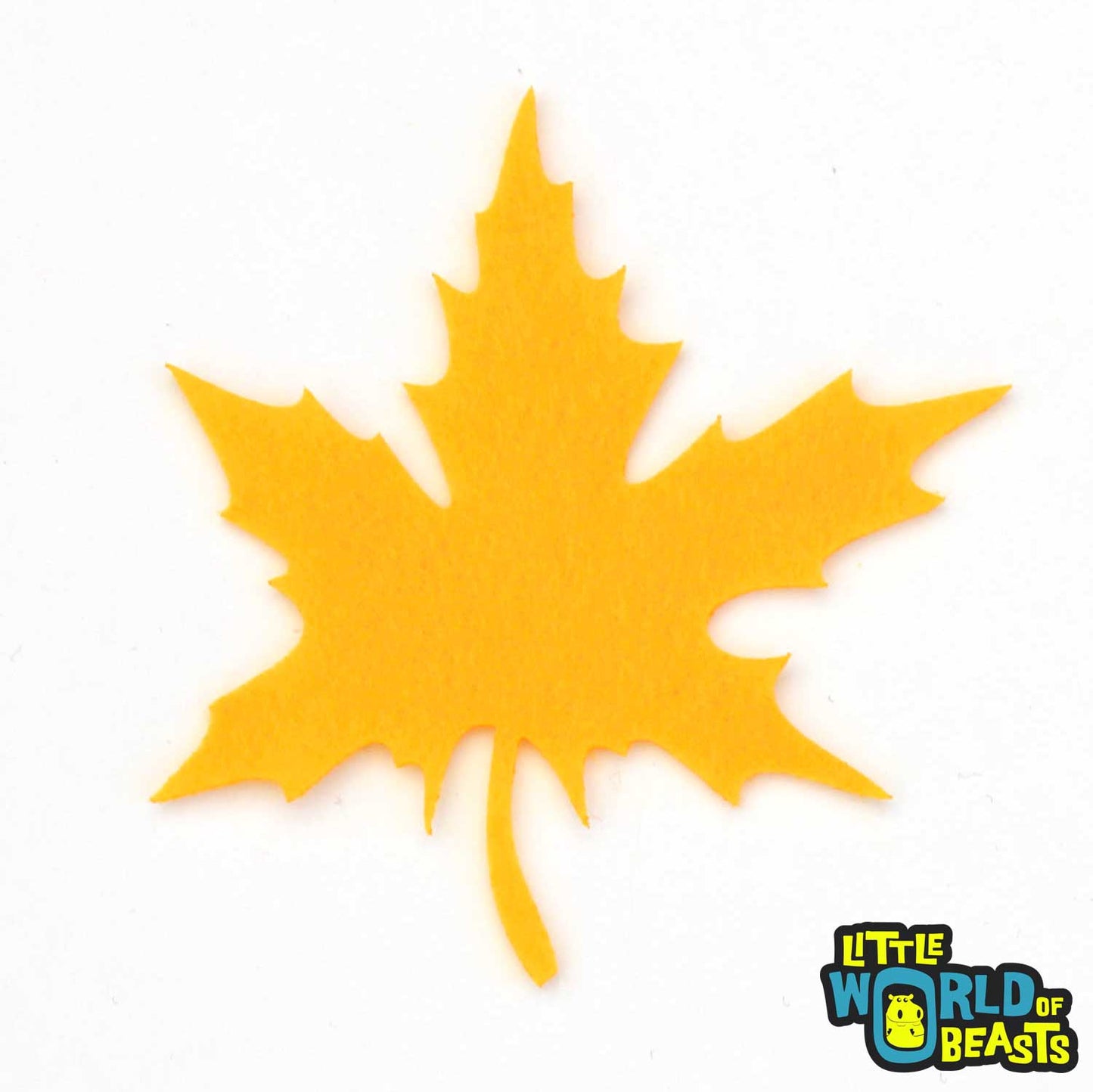 Maple Leaf - Laser Cut Autumn Felt Shape - Gold